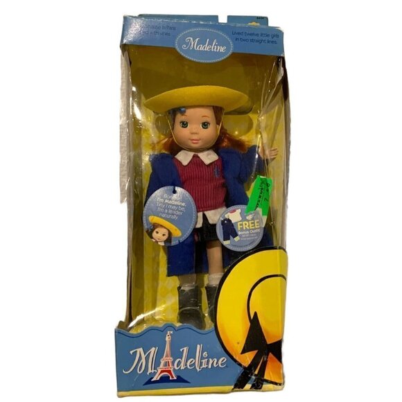 Vintage Madeline Poseable Doll Toys R Us Learning Curve 2003 Paris New Box - Picture 1 of 12